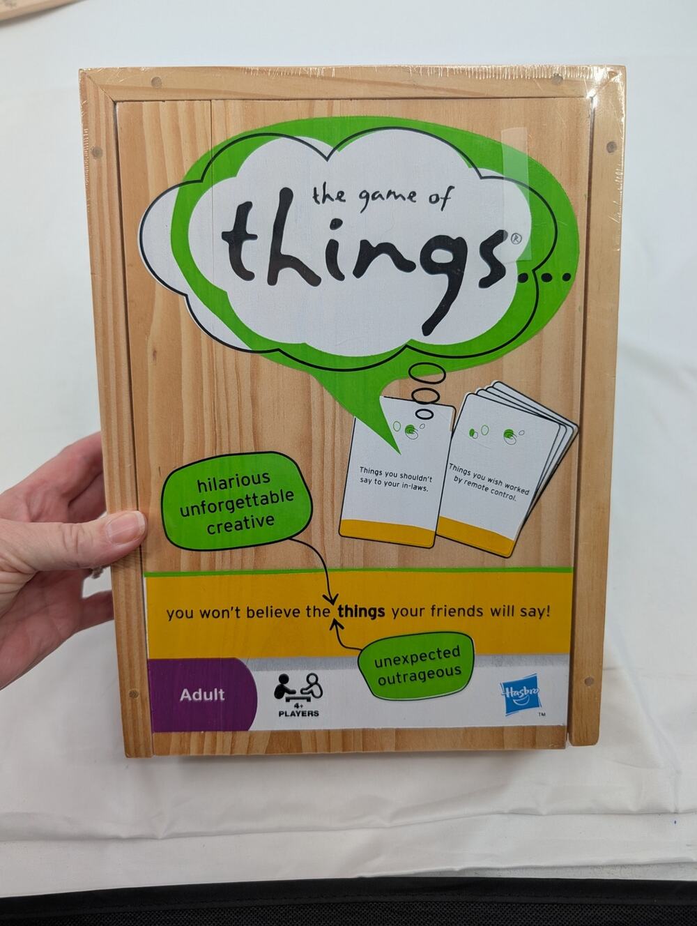 New The Game Of Things Wooden Edition Adult Humor Party Game Parker Brothers